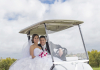 Couple with Golf Cart